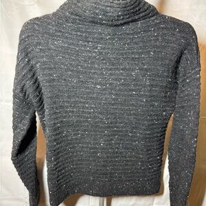 Madewell Charcoal Speckled Turtleneck Sweater